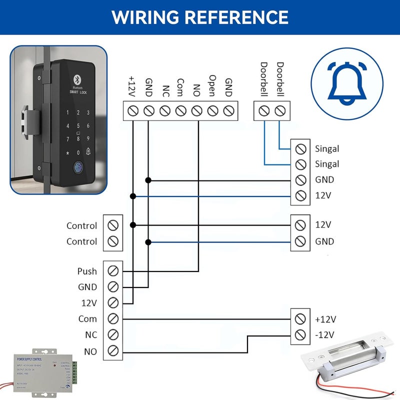 WIRELEL 2025 Upgraded ANSI Standard Heavy Duty Electric Door Strike Lock for Door Access Control System Fail-Secure Fail-Safe Adjustable Access Control Cylindrical Locksets (Input Voltage 12VDC), Silver - Image 4